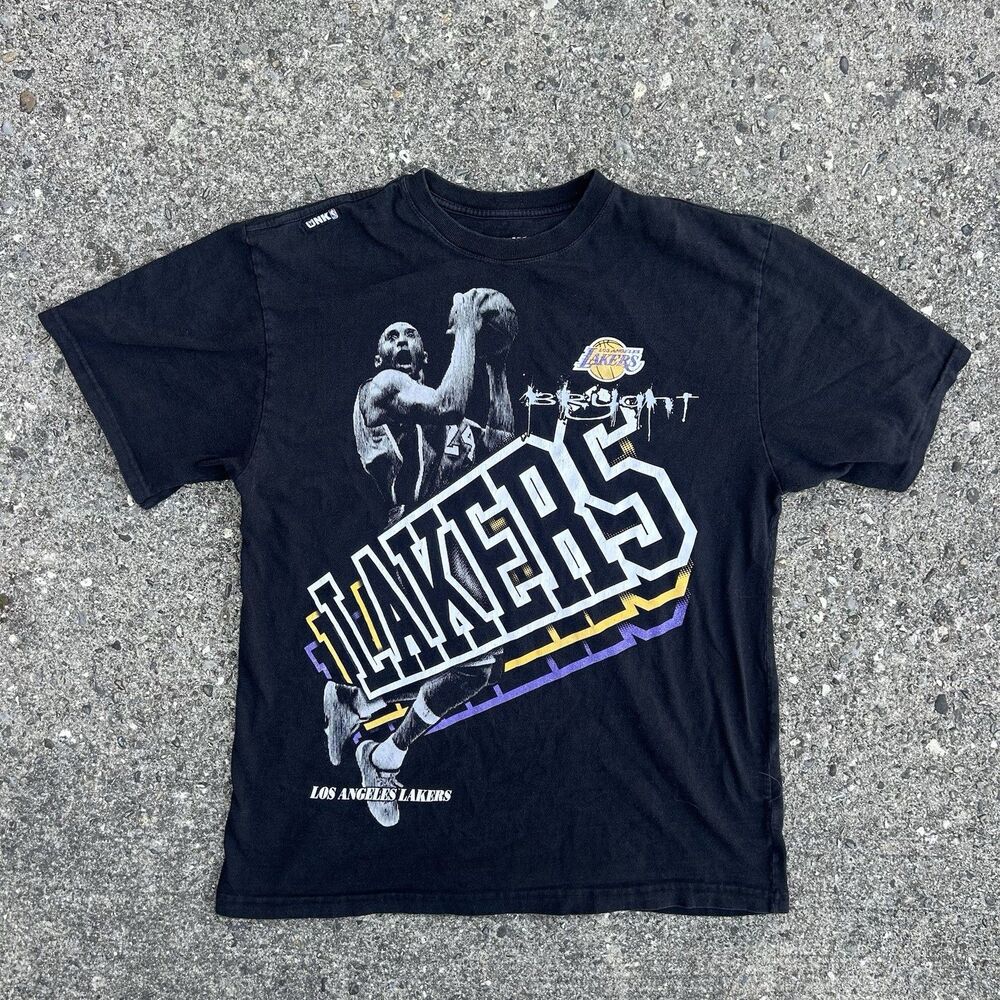 UNK Kobe Bryant Mens Large Graphic Print Shirt Black Los Angeles Lakers Y2K
